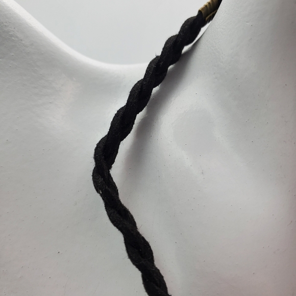 Native thread black spooled twine necklace N1625 - Picture 2 of 4